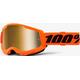 100% Strata 2 Essential Chrome Motocross Brille, schwarz-orange