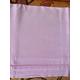 A very large vintage French pink métis linen sheet with a ladder work border circa 1950