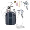 VEVOR 2L 10L & 30L Spray Paint Pressure Pot with Manual Mixing Agitator 45PSI 60PSI & 70PSI for Industry Automotive Painting