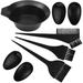 6 Pieces Hair Colouring Tools Hair Dye Tool Set with Brushes Double-sided Hair Coloring Comb Ear Covers Large Hair Tinting Bowl Reusable Kit for DIY Home Salon Hair Colouring Bleaching Dyeing