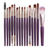 15pcs Makeup Brush Set Professional Face Cosmetic Brushes Kit Makeup Tool Toiletry Kit Cosmetic Tool Plastic Handle Nylon Bristles Blush Brush Kit for Women Ladies Valentine s Day Gifts