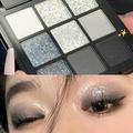 WNG Cold and Sweet Light European and American Makeup! Nine Color Eye Shadow Plate Cement Dark Punk Black White Gray Metal Pearlescent