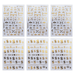 Spring Nail Art Stickers Decals Self-Adhesive Manicure Tips Nail Decoration for Women Girls - 3pcsR259 Gold Bee+3pcsR260 Gold