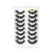 WOXINDA Long Lashes 30mm High Volume Lashes 25mm False Eyelashes Fluffys 8D Lashes Cat-Eye Wispy Lashes 8 Pairs Pack Dramatic Long Thick Volume Eye Lashs Multipacks