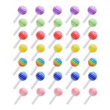 Nail Charms Art Candy Flatback 3D Lollipop Diy Sugar Resin Sweet Mini Gummy Jewelry Decorations Manicure Embellishments