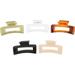 Hair Claw Clasp 5Pcs Simple Hair Clasp French Style Hair Claw Clip Hair Jaw Clamp Hair Clutch Women Hair Accessory for Face Washing Bathing Morning beauty Makeup