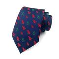1Pack Square Christmas Tie Pocket Cufflinks Set for Men #03