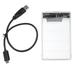 2.5 Inch Transparent USB3.0 to Sata SSD Case Tool Free 5 Support 2TB Hard Drive Enclosure SSD Box