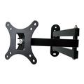 TV Wall Mount Bracket Fixed Flat Panel TV Frame Support 15 Degrees Tilt Angle for 15-27 Inch LCD LED Monitor Flat Panel (Black)