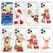 Merry Christmas Transparent Phone Case for iPhone 15 Pro Max 15 Plus Cartoon Christmas Santa Claus Deer Phone Coque for iPhone 14 15 13 12 Mini 11 Pro 8 7 Plus X XR XS Max 6 6S