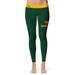 Women's Vive La Fete Green/Gold Cal Poly Pomona Broncos Plus Size Solid Design Yoga Leggings