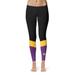 Women's Vive La Fete Black/Purple Prairie View A&M Panthers Color Block Yoga Leggings