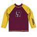 Toddler Vive La Fete Maroon/Gold Bloomsburg Huskies Solid Contrast Rash Guard