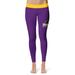Women's Vive La Fete Purple/Gold Prairie View A&M Panthers Plus Size Solid Design Yoga Leggings