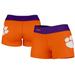 Women's Vive La Fete Orange/Purple Clemson Tigers Side Logo Solid Shorts