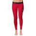 Women's Vive La Fete Red/Black Youngstown State Penguins Plus Size Solid Design Yoga Leggings