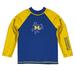 Toddler Vive La Fete Blue/Gold McNeese State Cowboys Solid Contrast Rash Guard