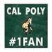 Cal Poly Mustangs 10" x #1 Fan Plaque