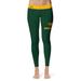 Women's Vive La Fete Green/Gold Cal Poly Pomona Broncos Solid Design Yoga Leggings