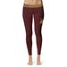 Women's Vive La Fete Maroon/Gold Texas State Bobcats Solid Design Yoga Leggings