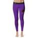 Women's Vive La Fete Purple/Black City College of New York Beavers Solid Design Yoga Leggings