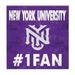 NYU Violets 10" x #1 Fan Plaque