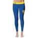 Women's Vive La Fete Blue/Gold Fort Valley State Wildcats Plus Size Solid Design Yoga Leggings