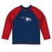 Youth Vive La Fete Blue/Red Southern Indiana Screaming Eagles Solid Contrast Rash Guard