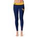 Women's Vive La Fete Navy/Gold West Virginia Mountaineers Solid Design Yoga Leggings