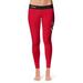 Women's Vive La Fete Red/Black Youngstown State Penguins Solid Design Yoga Leggings
