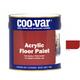 Coo-var - CooVar Acrylic Floor Paint - Tile Red - 1 Litre - Tile Red