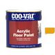 Coo-var - CooVar Acrylic Floor Paint - Yellow - 5 Litre - Yellow