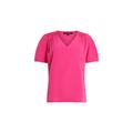 French Connection Women's CREPE LIGHT V NECK TOP Pink