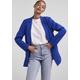 Longblazer PIECES "PCBOSELLA LS LOOSE BLAZER NOOS" Gr. M (38), blau (mazarine blue) Damen Blazer