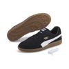 Sneaker PUMA "HANDBALL", Gr. 45, schwarz-weiß (puma schwarz, puma weiß, gum), Leder, mehrfarbig, sportlich, Schuhe