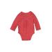 Baby Gap Long Sleeve Onesie: Red Bottoms - Size 6-12 Month