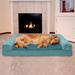 Archie & Oscar™ Estella Plush & Suede Cooling Gel Top Sofa Dog Bed Metal | Jumbo (40" W x 32" D x 8" H) | Wayfair B1DF5C3A0A144D13A01206F9AA9F850B