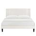 Modway Upholstered Platform Bed Upholstered in White | 34.5 H x 41.5 W x 41.5 D in | Wayfair 889654268314