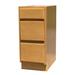GCC Golden Oak 3-Drawer Base Cabinet Oak in Brown | 34.5" H x 21" W x 24" D | Wayfair DB21OAK