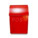 NACH Milano Pointed Post Wall Mounted Mailbox in Red | 15.2 H x 9.6 W x 4 D in | Wayfair TH-10026