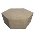 Ivy Bronx 41 In. Hexagonal Garden Coffee Table, Side Table, Geometric Modern Home Decor Bedside Outdoor Table Stone/ in Brown | Wayfair