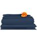 Ebern Designs Microfiber/Polyester Guest Room Sheet Set Case Pack Microfiber/Polyester in Blue/Navy | Queen | Wayfair