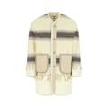 Stripe Panelled Coat