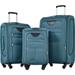 Polyester Softside 3 Piece Luggage Sets w/ Four Multi-directional Spinner Wheels