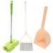 Kids Broom Dustpan and Mop Set Small Cleaning Tools for Little Helpers Mini Broom with Dustpan and Green Small Mop