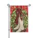 Home Decorative Merry Christmas Garden Flag Double Sided Winter Rustic House Yard Flag Outside Holiday Yard Decorations 12x18 in