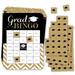 Big Dot of Happiness Tassel Worth The Hassle - Gold - Bingo Cards and Markers - Graduation Party Shaped Bingo Game - Set of 18