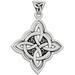 Silver Knotwork Witches Knot Pendant