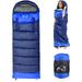 Wearable Sleeping Bag for Adults Compact Lightweight Cold Weather Mummy Sleeping Bags for 2-3 Season Camping Backpacking Hiking Blue