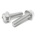 Pieces) 1/4-20X3/4 18-8 Stainless Steel Serrated Hex Bolts Screws UNC Coarse Full Threads Plain